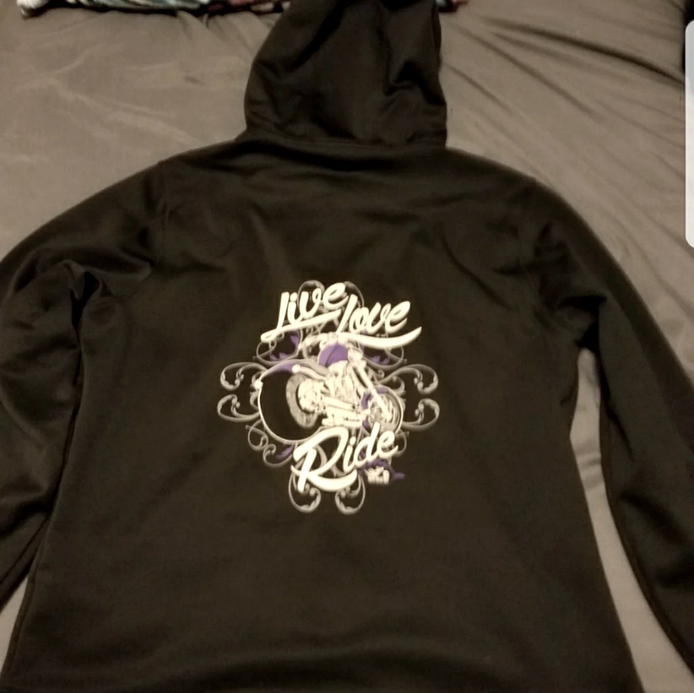 Ladies Fleece Biker Jacket